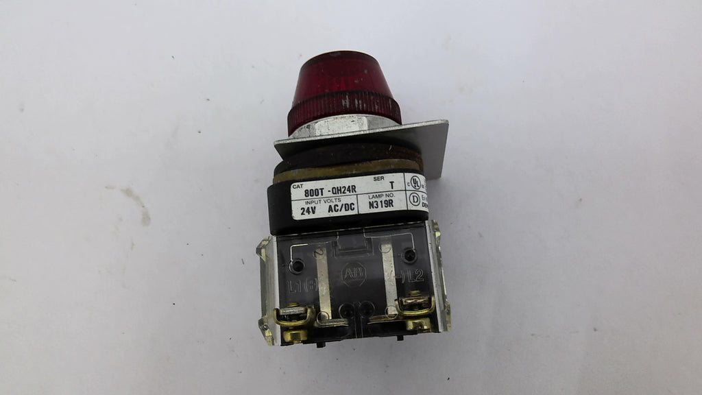 Allen Bradley 800T-QH24R Pilot Light 24VAC Lamp No N319R