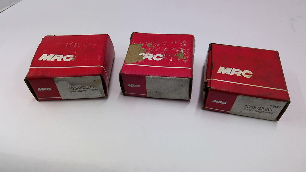 MRC 103KSZZG Bearing Lot Of 3