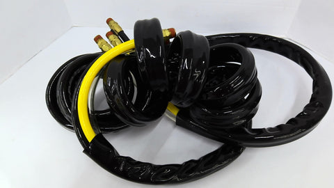 3 Air Hose in Tubing 12' Long Couplings Bore 1/2"
