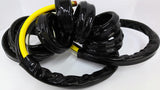 3 Air Hose in Tubing 12' Long Couplings Bore 1/2"