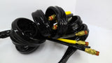 3 Air Hose in Tubing 12' Long Couplings Bore 1/2"
