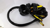 3 Air Hose in Tubing 12' Long Couplings Bore 1/2"