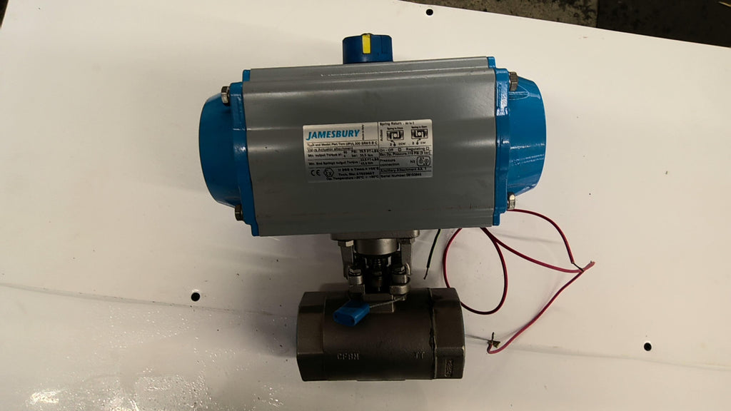 Jamesbury VPVL300SR4/5BC part-turn pneumatic rack-and-pinion actuator 60Psi