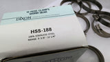 Dixon HSS-188 Stainless Steel Hose Clamps 9 3/8" - 12 1/4" 10 per Box Lot Of 2