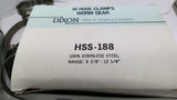 Dixon HSS-188 Stainless steel Hose Clamps 9 3/8"-12 1/4" 10 Per Box Lot Of 2