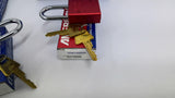 American Lock A1106KAW600RED 0062AK Pad Lock Lot Of 4