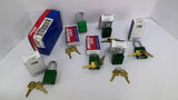 American Lock A1106KAMKW600GRN Pad Lock Lot Of 6 System SG418