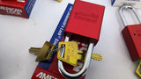 American Lock A1106KAW600RED Pad Lock 0072AP Series 1100 Lot of 6