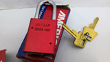 American Lock A1106KAW600RED Pad Lock 0072AP Series 1100 Lot of 6
