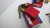 American Lock A1106KAW600RED Pad Lock 0072AP Series 1100 Lot of 6