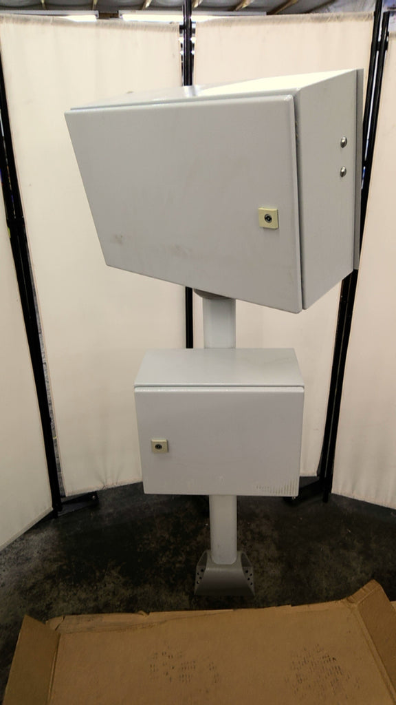 Rittal Electronic Enclosure Floor Stand With Rittal CP6533 and AE1031 Enclosures