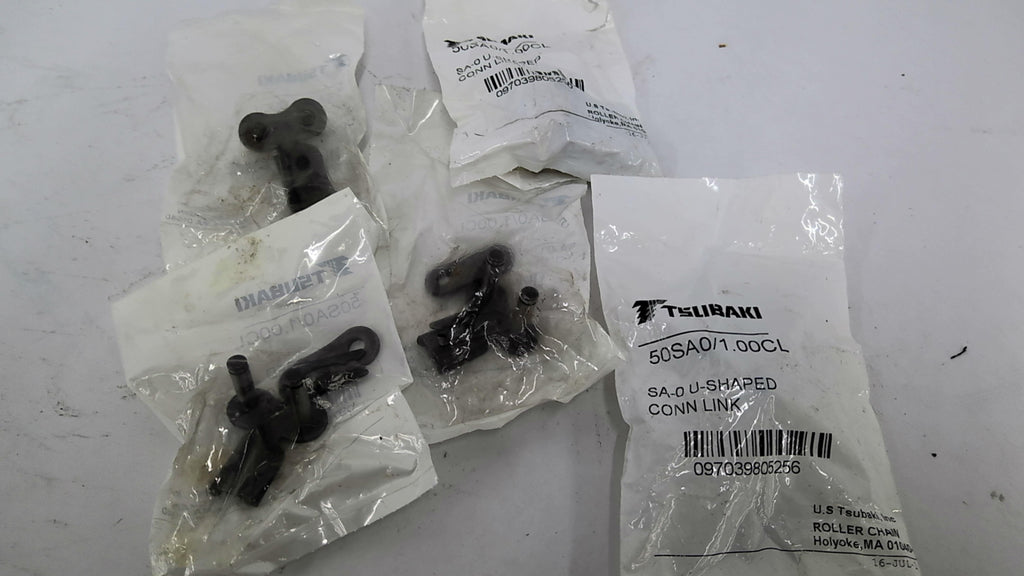 Tsubaki 50SAO/1.00CL U-Shaped Connecting Link Lot of 5