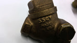 Lunkenheimer 554Y 200S 1/4" Swing Check Valve Lot Of 2