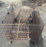 Collapsible Industrial Wire Storage Basket 46 1/2" x 36" x 31"