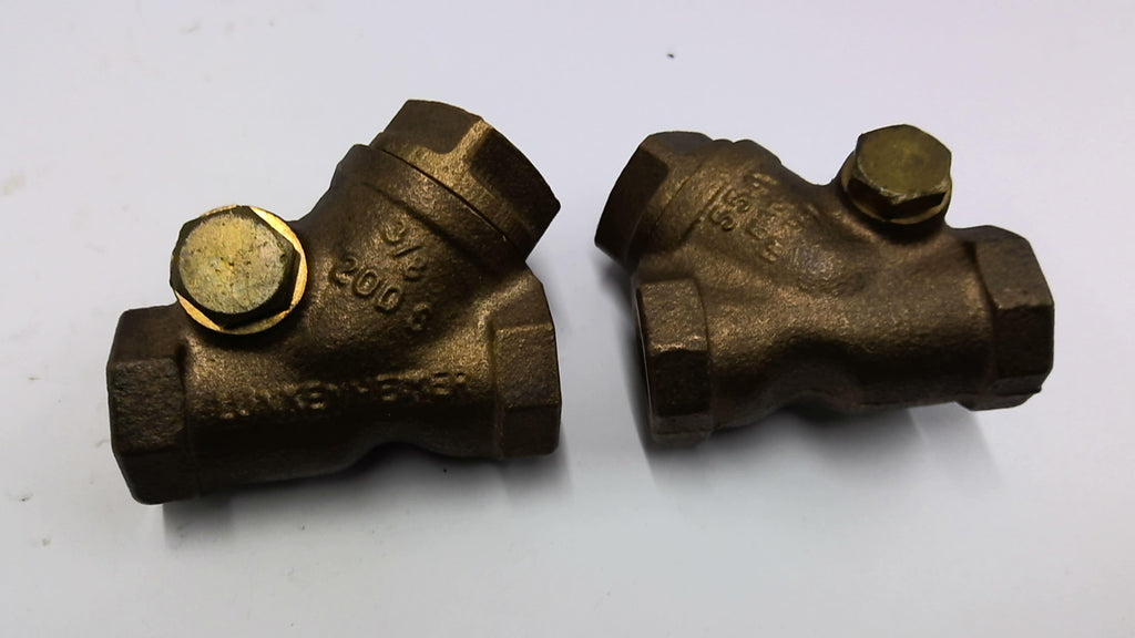 Lunkenheimer 554Y 200S 3/8" Swing Check Valve Lot Of 2