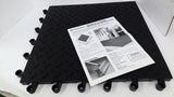 Wearwell Ergodeck 1324974 Rubber Matt Flooring 10 Per Box 18" X 18" X 7/8"
