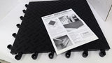 Wearwell Ergodeck 1324974 Rubber Matt Flooring 10 Per Box 18" X 18" X 7/8"
