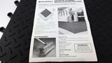 Wearwell Ergodeck 1324974 Rubber Matt Flooring 10 Per Box 18" X 18" X 7/8"