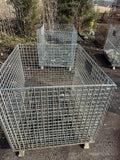 Collapsible Industrial Wire Storage Basket 48x40x30