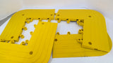 ErgoDeck 560.78X6X15X15YL-CS4 Yellow Heavy Duty Outside Corner Mat Lot Of 4