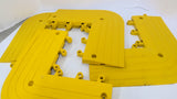 ErgoDeck 560.78X6X15X15YL-CS4 Yellow Heavy Duty Outside Corner Mat Lot Of 4