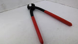 Knipix 1098 Ear Clamp Pliers With Front Jaws 8 3/4" Long