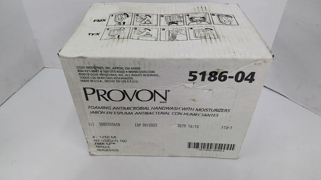 Provon 5186-04 Foaming Antimicrobial Moisturizing Handwash 4-1250ML Refills