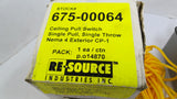 ReSource CP-1 Surface Mount Ceiling Exterior Pull Switch 18AMP 25V 4"L X 3 3/4"