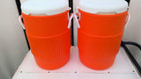 Igloo 5 Gallon Seat Top Beverage Cooler OrangeBox Of 2