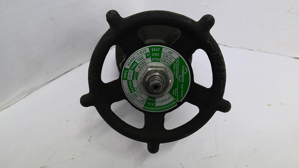Vogt API602/B16.34 Flowserve Valve A105 OAL 7" OAW 3-1/2" Bore To Bore L 3-3/8"