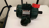 Reliance 1YAB07909A13 YE Double Shafted 3Hp Ac Motor 1800Rpm 4P 3Ph 182Tc 240V