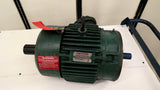 Reliance 1YAB07909A13 YE Double Shafted 3Hp Ac Motor 1800Rpm 4P 3Ph 182Tc 240V