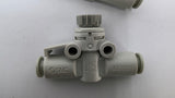 SMC AS2052F-08 5/16 Flow Control Valve Lot Of 3