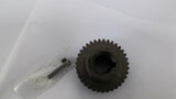 35 Teeth Spur Gear With Key Gear Thickness 7/8" Inside Bore 3/4" Bore W 1-1/4"