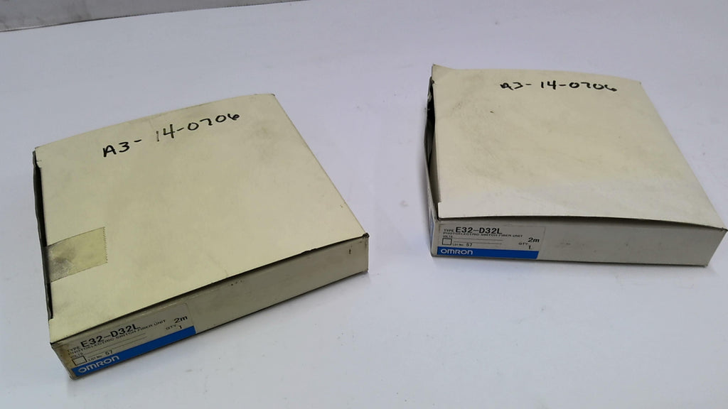 Omron E32-D32L Photoelectric Switch Fiber Unit Lot Of 2