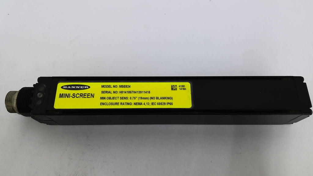Banner MSE824 Mini Screen Object Sensor 0.75"