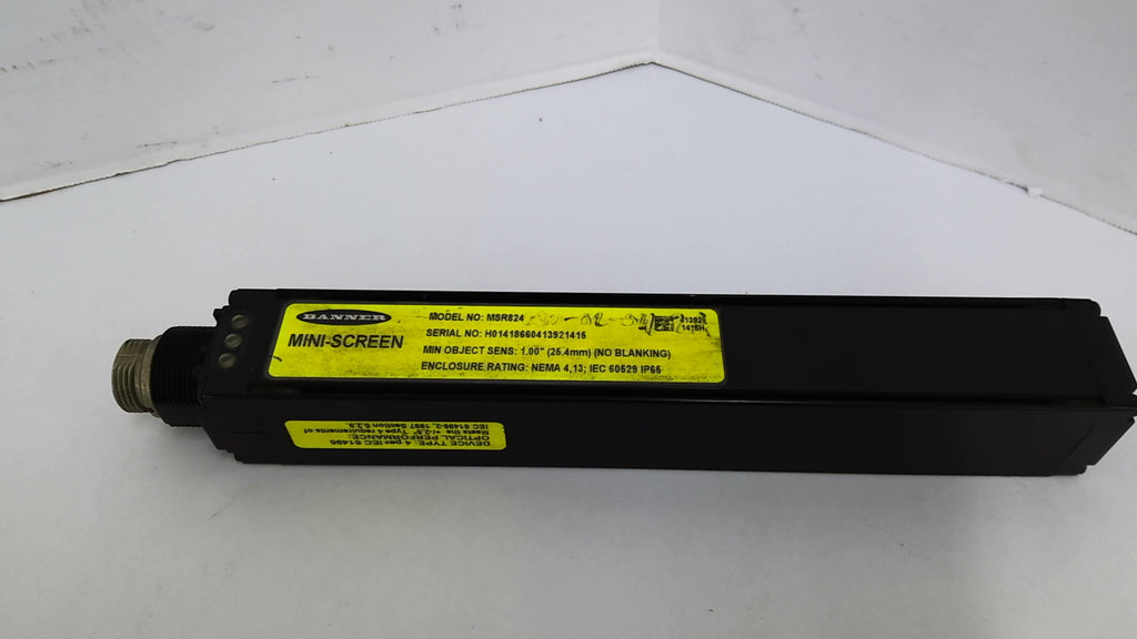 Banner MSR824 Mini Object Sensor 1.00"OAL 11-1/4" OAW 1-1/2"