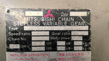 Mitsubishi 2E-PH-A-PSC Chain Stepless Variable Gear 1.03:1