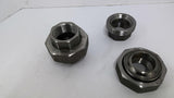 SA105N 3M B16 1-1/2" Steel Coupling OAL 3" Bore 1-3/4" Lot Of 2
