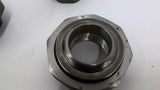 SA105N 3M B16 1-1/2" Steel Coupling OAL 3" Bore 1-3/4" Lot Of 2