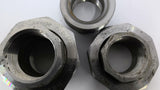 SA105N 3M B16 1-1/2" Steel Coupling OAL 3" Bore 1-3/4" Lot Of 2