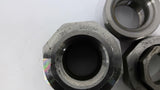 SA105N 3M B16 1-1/2" Steel Coupling OAL 3" Bore 1-3/4" Lot Of 2