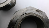 SA105N 3M B16 1-1/2" Steel Coupling OAL 3" Bore 1-3/4" Lot Of 2