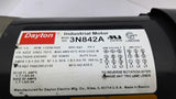 Dayton 3N842A 1/3HP AC Motor 1725 RPM 3PH 42CZ TEFC 208-230/460V 60HZ