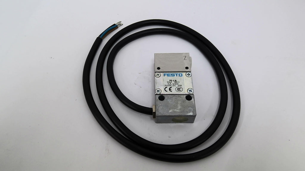 Festo PE-1/8 Pressure Switch 250VAC 0.8PSI Appx. 38" of Wire