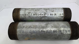 CR 40 GR-AF 21 RN2875 Threaded Galvanized Tubing Lot Of 2