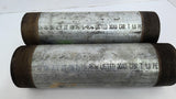 CR 40 GR-AF 21 RN2875 Threaded Galvanized Tubing Lot Of 2