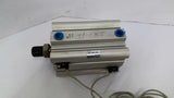 SMC CDQ2B80-100DMZ-F7BWVL Cylinder Stroke L 3-3/4" Ram OD 1" Bore OD 3-3/16"