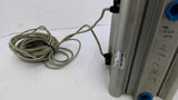 SMC CDQ2B80-100DMZ-F7BWVL Cylinder Stroke L 3-3/4" Ram OD 1" Bore OD 3-3/16"