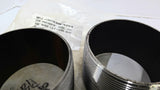 J132175-MRR-16-07695 Outside Threaded Steel Pipe Coupling Lot Of 2